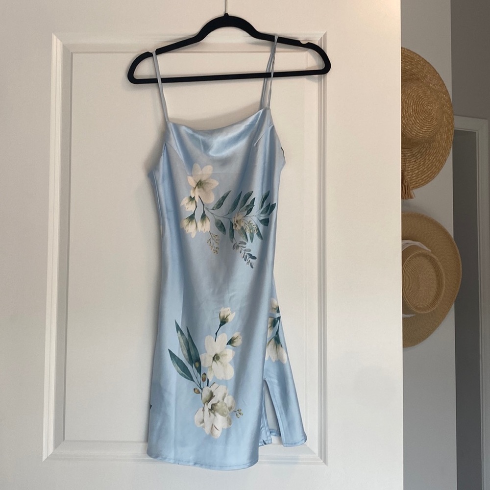 XS US 2 Hello Molly blue “Hawaiian” Aphra dress